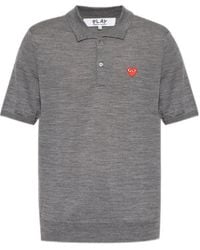 COMME DES GARÇONS PLAY - Short-Sleeved Polo Shirt - Lyst