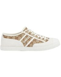 Gucci - Monogrammed Low-Top Sneakers - Lyst