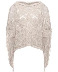 Antonelli - Brionia Fringed Knit Sweater - Lyst