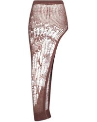 Rick Owens - Solid Color Knit Skirt - Lyst