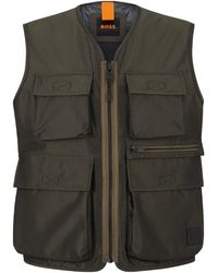 BOSS - Slim-Fit Water-Repellent Gilet - Lyst
