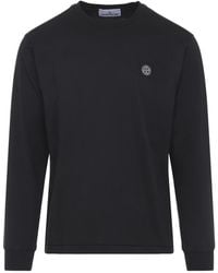 Stone Island - Logo Detailed Crewneck T-Shirt - Lyst