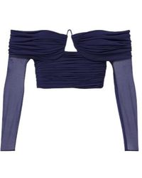 Christopher Esber - Marin Draped Off-Shoulder Top - Lyst
