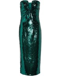 Roland Mouret - Sequined Strapless Midi Dress - Lyst