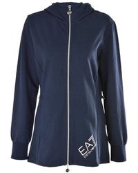 EA7 - Hoded Zipper Casual Jacket - Lyst