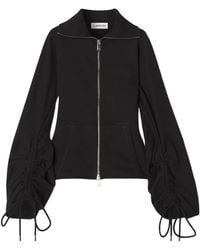 Lanvin - Cotton Fleece Adn Cashmere Jacket - Lyst