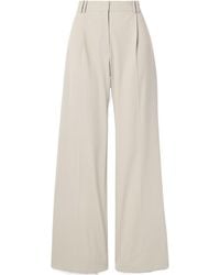 Proenza Schouler - Savannah Pleated Wool Wide-Leg Pants - Lyst