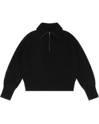 Entire studios - Half-Zip Knitted Jumper - Lyst