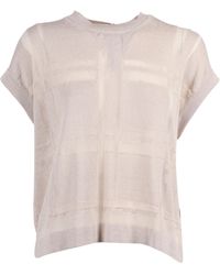 Peserico - Short-Sleeved Crewneck Top - Lyst