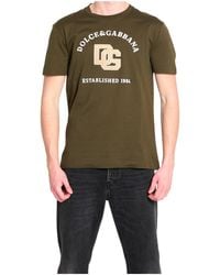 Dolce & Gabbana - Logo Detailed Crewneck T-Shirt - Lyst
