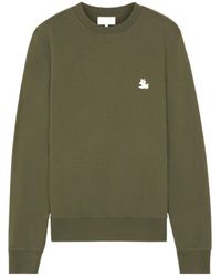 Maison Kitsuné - Maison Kitsuné Chillax Fox Patch Crewneck Sweatshirt - Lyst