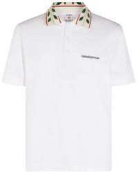 CASABLANCA - Logo Embroidered Polo Shirt - Lyst