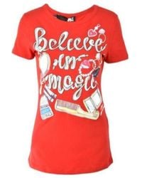 Moschino - Item O-Neck Short-Sleeved T-Shirt - Lyst