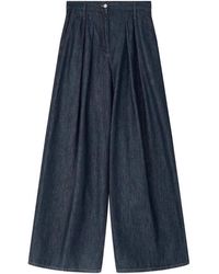 Dries Van Noten - Wide Pleated Jeans - Lyst