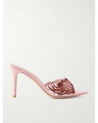 Gianvito Rossi - 85 Sequined Mesh Mules - Lyst
