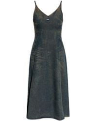 DIESEL - De-Beld- V-Neck Denim Dress - Lyst