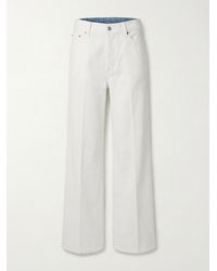 Gucci - Cropped Flared Denim Pants - Lyst