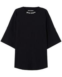 Palm Angels - Logo Printed Crewneck T-Shirt - Lyst