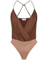 Elisabetta Franchi - Georgette Bodysuit Top - Lyst