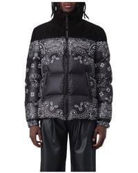 Philipp Plein - Bandana-Printed Zip-Up Padded Jacket - Lyst