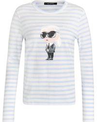 KARL LAGERFELD - Ikon Long-Sleeve T-Shirt - Lyst