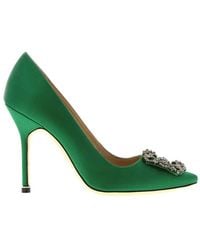 Manolo Blahnik - Hangisi Pointed-Toe Pumps - Lyst