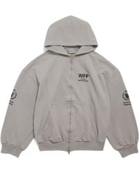 Balenciaga - Wfp Regular Zip-Up Hoodie - Lyst