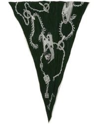 Burberry - Knight-Print Silk Scarf - Lyst