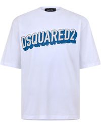 DSquared² - Cotton Crewneck Shortsleeve Tshirt - Lyst