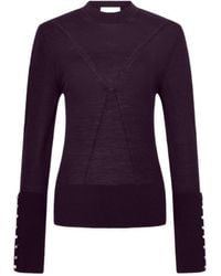 Rabanne - Button-Cuff Knitted Sweater - Lyst