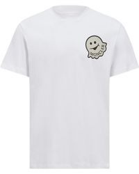 Moncler - Cartoon Logo Cotton T-Shirt - Lyst