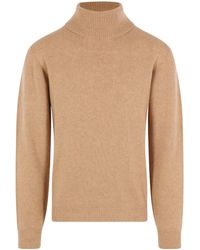 Roberto Collina - High Neck Knitted Sweater - Lyst