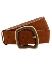 Gabriela Hearst - Simone Medium Suede Belt - Lyst