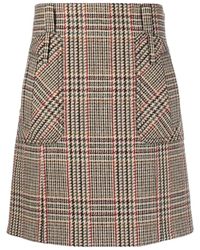 Miu Miu - Plaid Skirt - Lyst