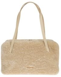Jil Sander - Goji Shearling Shoulder Bag - Lyst