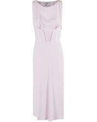 Elisabetta Franchi - Crêpe-Back Satin Dress - Lyst