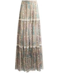 Etro - Long Skirt With Paisley Print - Lyst