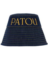 Patou - Logo-Embroidered Denim Bucket Hat - Lyst