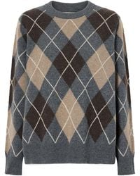 &Daughter - Ava Argyle Wool Sweater - Lyst