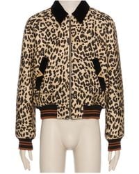 Valentino - Animal Patterned Zip-Up Bomber Jacket - Lyst