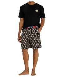 DIESEL - Kit-Jack-D-Core Floral-Print Two-Piece Pajamas - Lyst