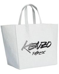 KENZO - X Futura 2000' Small Tote Bag Paper' - Lyst