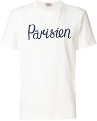 Maison Kitsuné - Parisien Printed T-Shirt - Lyst