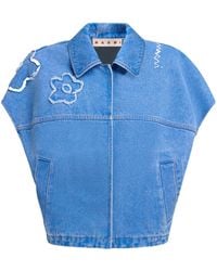 Marni - Denim Vest - Lyst
