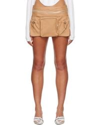 Dion Lee - Khaki Utility Cargo Miniskirt - Lyst