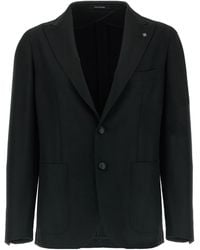 Tagliatore - Single-Breasted Tailored Blazer - Lyst