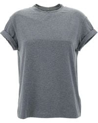 Brunello Cucinelli - Crew Neck T-Shirt - Lyst