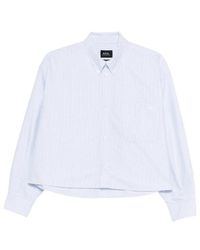 A.P.C. - Sophia Striped Shirt - Lyst