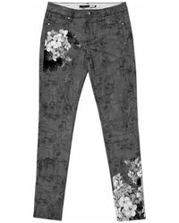 Sportmax - Flower Printed Jeans - Lyst