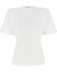 Pinko - Belted Round Neck Blouse - Lyst